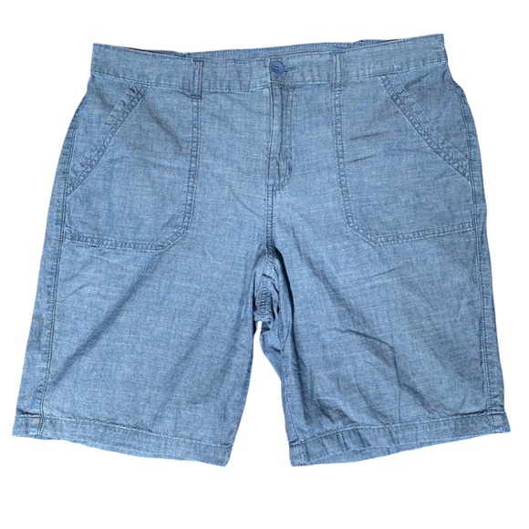 Karen Scott Pants - Karen Scott Lightweight Cotton Denim Shorts